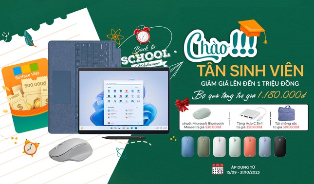 Tận hưởng mùa tựu trường "cực cháy” với siêu khuyến mãi lớn từ Surface Việt ảnh 2