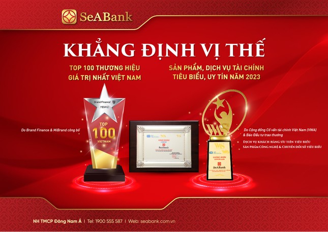 SeABank được vinh danh 2 sản phẩm dịch vụ, tài chính tiêu biểu và top 100 thương hiệu giá trị nhất Việt Nam ảnh 1