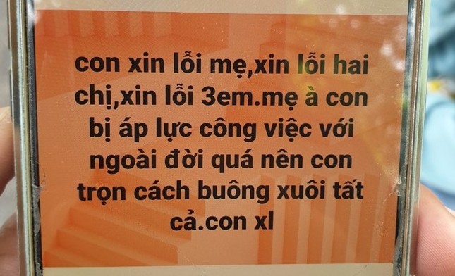 Lên mạng viết xin lỗi gia đình, nam thanh niên tự tử dưới trụ điện cao thế ảnh 2