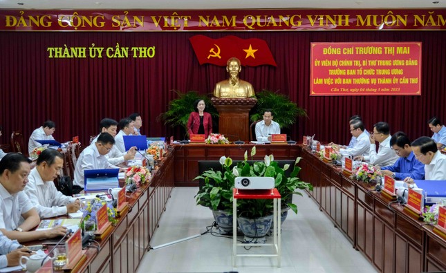 Ban Tổ chức Trung ương làm việc với Thành ủy Cần Thơ ảnh 1