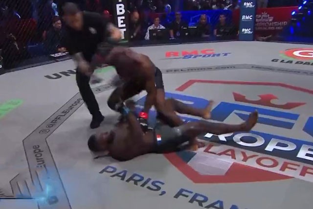 Võ sĩ Pháp ra đòn hiểm, hạ knock-out ‘ác thú’ Jordan Zebo ảnh 1