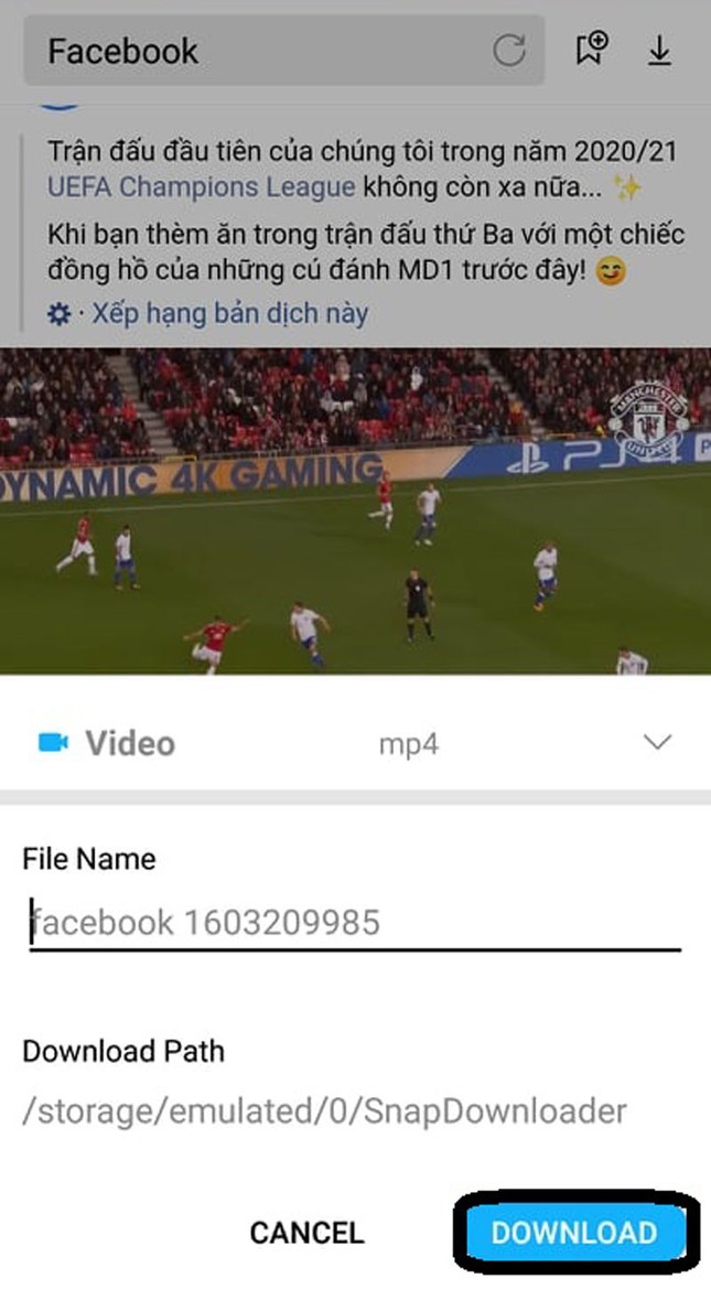 Hướng dẫn tải clip trên Facebook bằng smartphone cực kỳ đơn giản ảnh 8