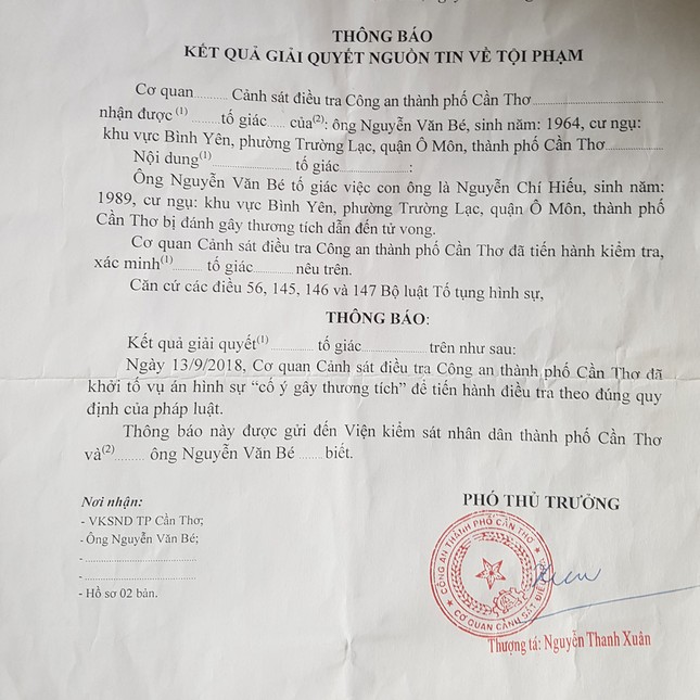 Thanh niên tử vong sau khi làm việc với CSGT: Một công an bị tạm giam ảnh 1