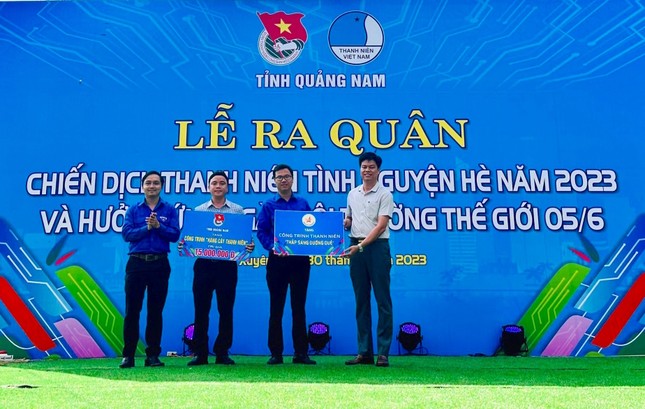 Tuổi trẻ Quảng Nam sôi nổi ra quân Chiến dịch Thanh niên tình nguyện hè 2023 ảnh 1