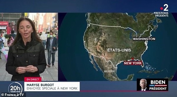 Nói về ông Trump và ông Biden, đội ngũ truyền hình căng thẳng đến mức nhầm vị trí New York ảnh 1
