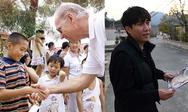 Ảnh “ngày xưa - bây giờ” của một thanh niên khiến ai cũng ấn tượng, vì có cả ông Joe Biden ảnh 3