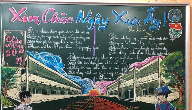 Những bài báo tường được viết bảng cực ấn tượng kỉ niệm ngày Nhà giáo Việt Nam 20/11 ảnh 3