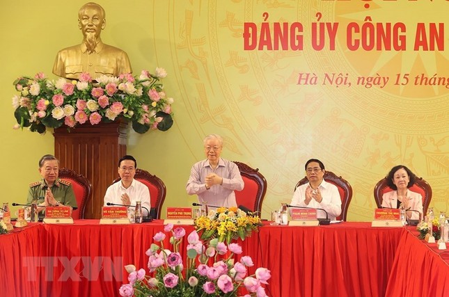 Tổng Bí thư Nguyễn Phú Trọng chỉ đạo Hội nghị Đảng ủy Công an Trung ương ảnh 4