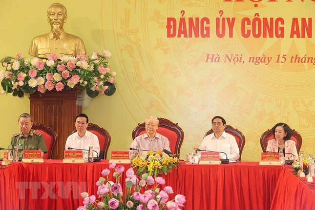 Tổng Bí thư Nguyễn Phú Trọng chỉ đạo Hội nghị Đảng ủy Công an Trung ương ảnh 5