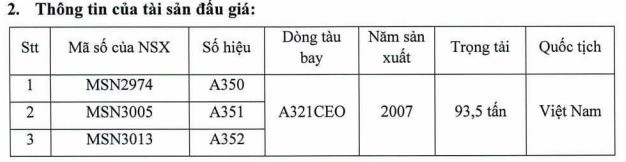 Vietnam Airlines bán đấu giá 3 máy bay, khởi điểm 118 tỷ đồng/chiếc ảnh 1
