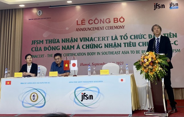 Tổ chức đầu tiên tại Đông Nam Á được chứng nhận tiêu chuẩn an toàn thực phẩm quốc tế JFS-C ảnh 2