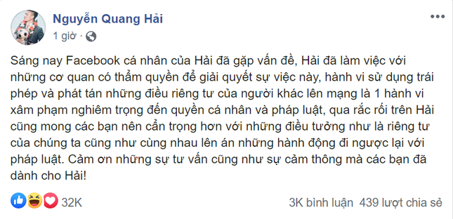 Tranh cãi việc cộng đồng mạng nhiệt tình “bão like” cho hacker “bóc phốt” Quang Hải ảnh 2