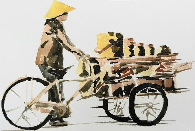 “Lang thang phố thị“: Khám phá Việt Nam tươi đẹp qua tranh ký họa ảnh 1
