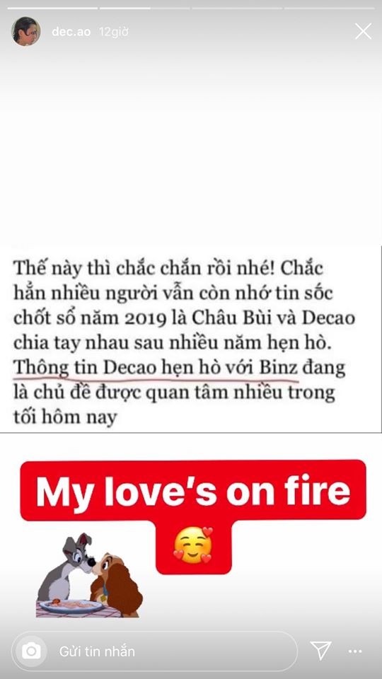 Decao phản ứng hài hước trước tin đồn “tình cũ có tình mới” ảnh 1