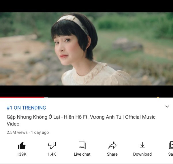 “Gặp Nhưng Không Ở Lại” đạt Top 1 Trending YouTube nhưng fan lại xót xa cho Hiền Hồ ảnh 1