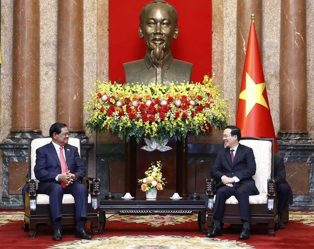Chủ tịch nước Võ Văn Thưởng tiếp vị khách quốc tế đầu tiên sau nhậm chức ảnh 1