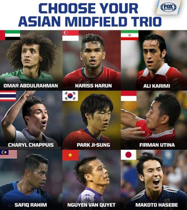 Văn Quyết sánh vai Park Ji Sung, lọt top 9 tiền vệ hay nhất châu Á ảnh 1