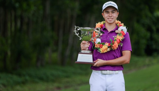 Maxime Bao Long Lam vô địch giải golf nghiệp dư trẻ quốc gia 2023 ảnh 1