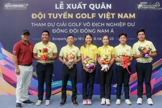 Đội tuyển golf Việt Nam xuất quân dự giải nghiệp dư đồng đội Đông Nam Á ảnh 1
