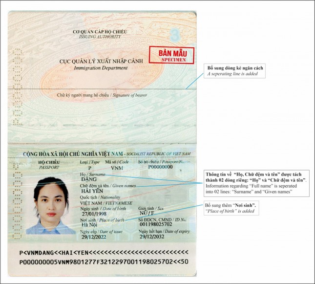 Từ hôm nay, hộ chiếu cấp mới sẽ có thông tin 'nơi sinh' ảnh 1