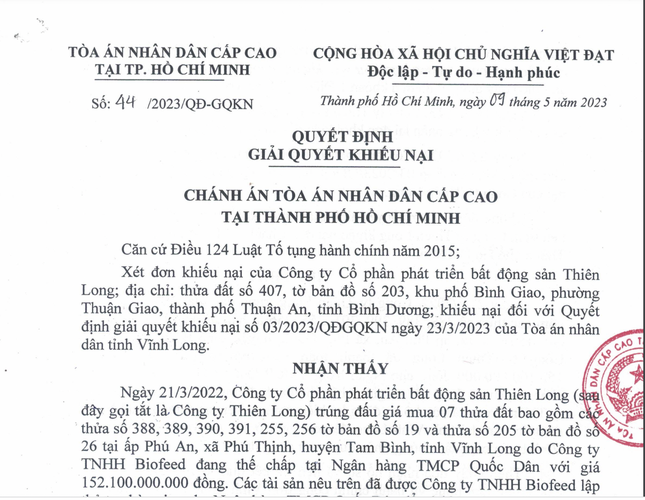 Toà tỉnh từ chối đơn khởi kiện của doanh nghiệp, toà cấp cao yêu cầu thụ lý ảnh 2