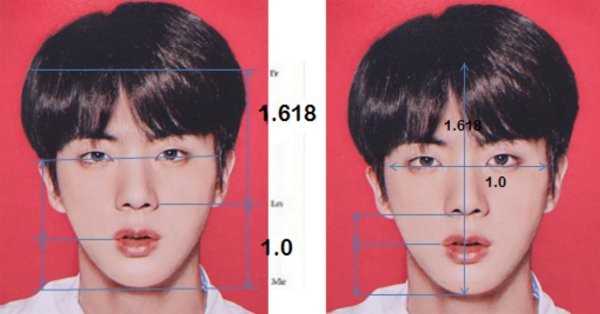 Các chỉ số khoa học chỉ ra gương mặt Jin (BTS) đạt tới độ hoàn hảo gần như tuyệt đối ảnh 3
