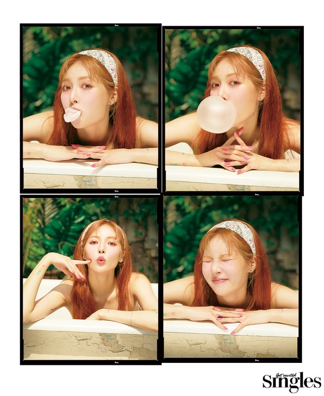 “Nữ hoàng gợi cảm” HyunA khoe nhan sắc tươi tắn đầy sức sống trên tạp chí Singles Hàn ảnh 5