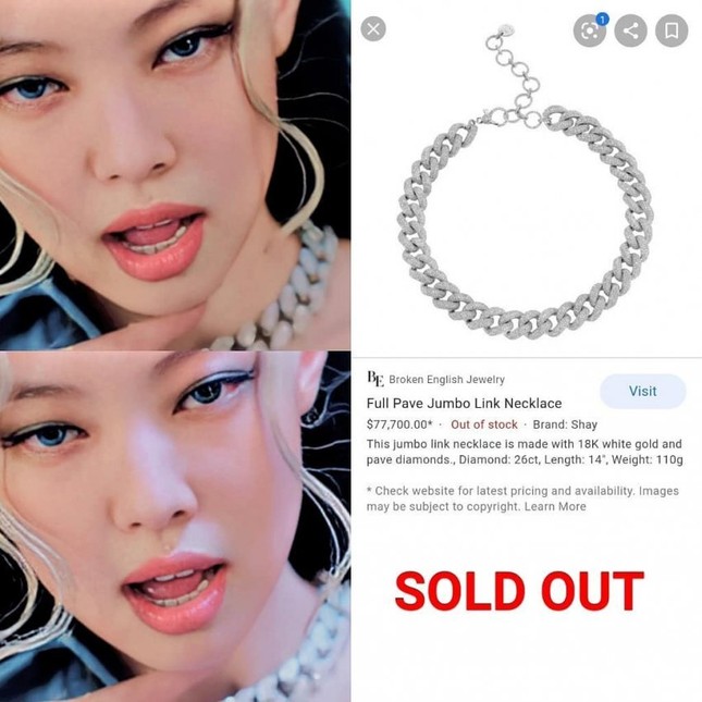QUÁ SỐC: Chiếc vòng cổ gần 2 tỉ và nhiều món đồ xa xỉ trong How You Like That đã sold-out ảnh 1