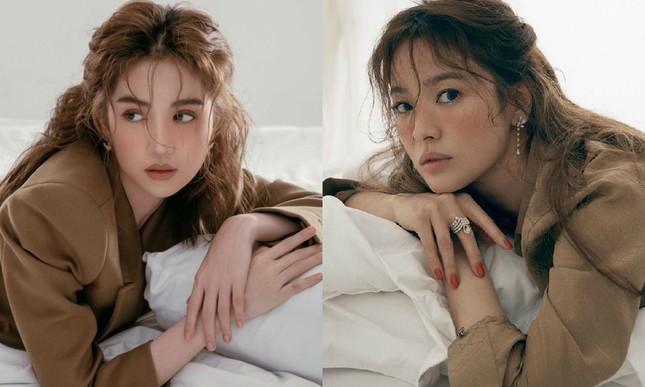 Ngọc Trinh mặc kín đáo vẫn xinh đẹp, visual không hề kém cạnh khi bắt chước Song Hye Kyo ảnh 3