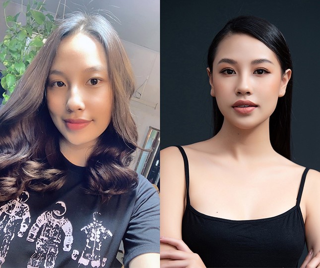 Nhan sắc trước và sau khi trang điểm của dàn thí sinh Top 60 Hoa Hậu Việt Nam 2020 ảnh 2