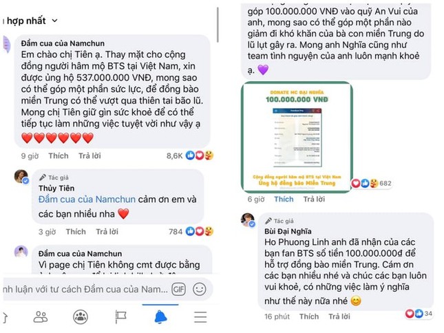 Cộng đồng fan K-Pop tại Việt Nam quyên góp số tiền lên tới hơn 1,2 tỉ ủng hộ miền Trung ảnh 2