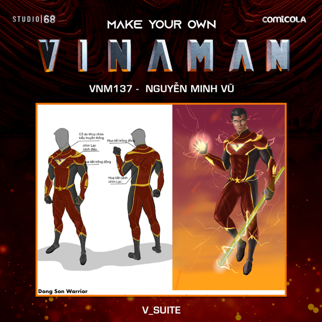 Top 25 thiết kế trang phục siêu anh hùng VINAMAN, thế này gia nhập Avengers cũng được nhỉ! ảnh 8