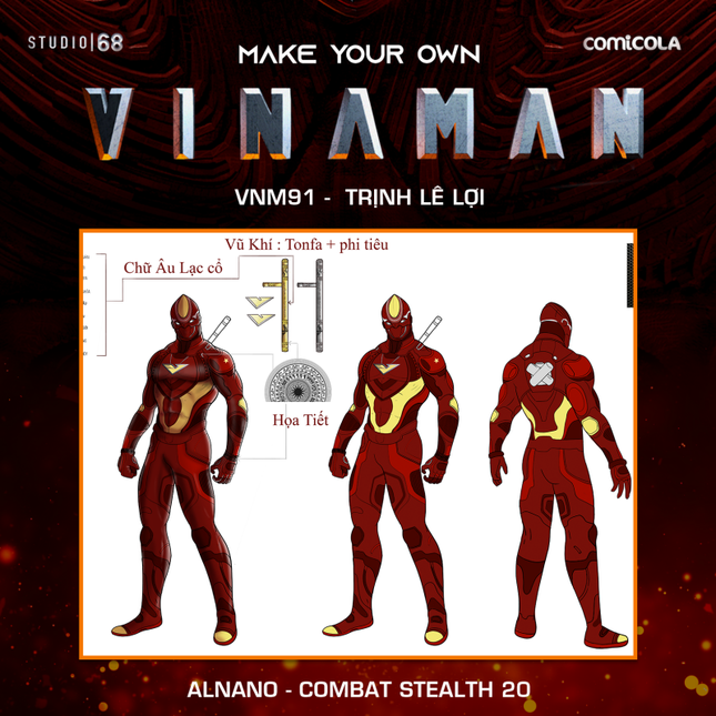 Top 25 thiết kế trang phục siêu anh hùng VINAMAN, thế này gia nhập Avengers cũng được nhỉ! ảnh 24