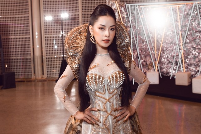 Chi Pu có quá can đảm khi dám diện chiếc váy 40kg “đụng hàng” Hoa hậu Mỹ Linh & H’Hen Niê? ảnh 6