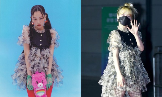 Seunghee OH MY GIRL biến bộ váy từng được Jennie BLACKPINK mặc thành "thảm họa thời trang" ảnh 5