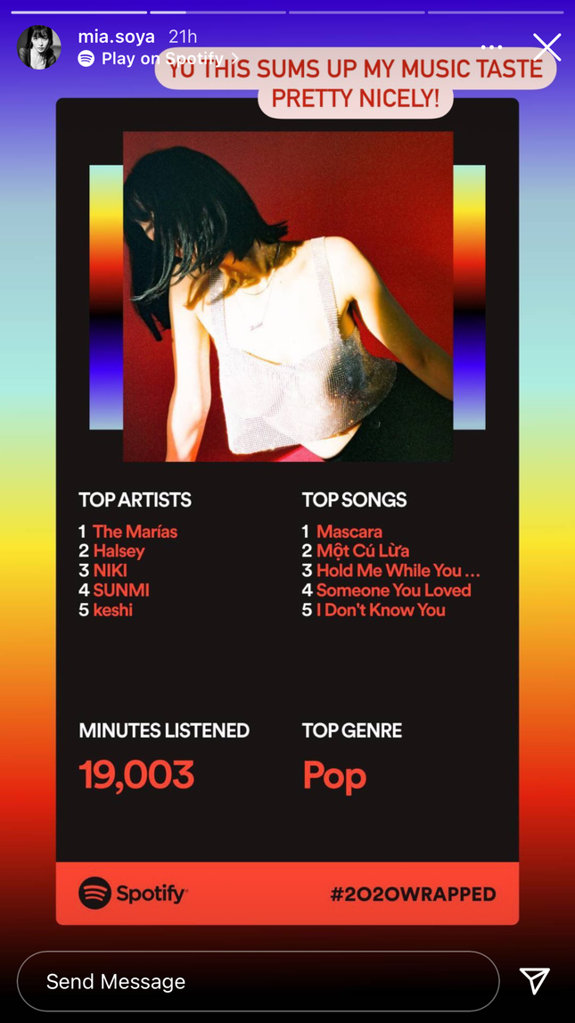 Xu hướng khoe “Top songs 2020“: Không chỉ teen hào hứng mà ngay cả sao Việt cũng mê mệt ảnh 8