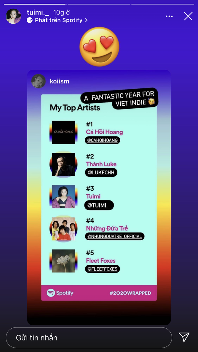 Xu hướng khoe “Top songs 2020“: Không chỉ teen hào hứng mà ngay cả sao Việt cũng mê mệt ảnh 7