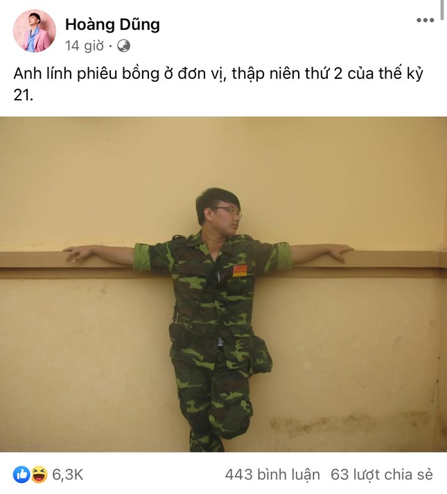 Hoàng Dũng bất ngờ “đào” lại ảnh thời 90kg, tự nhận là "nhân vật bí ẩn của Sao Nhập Ngũ" ảnh 1