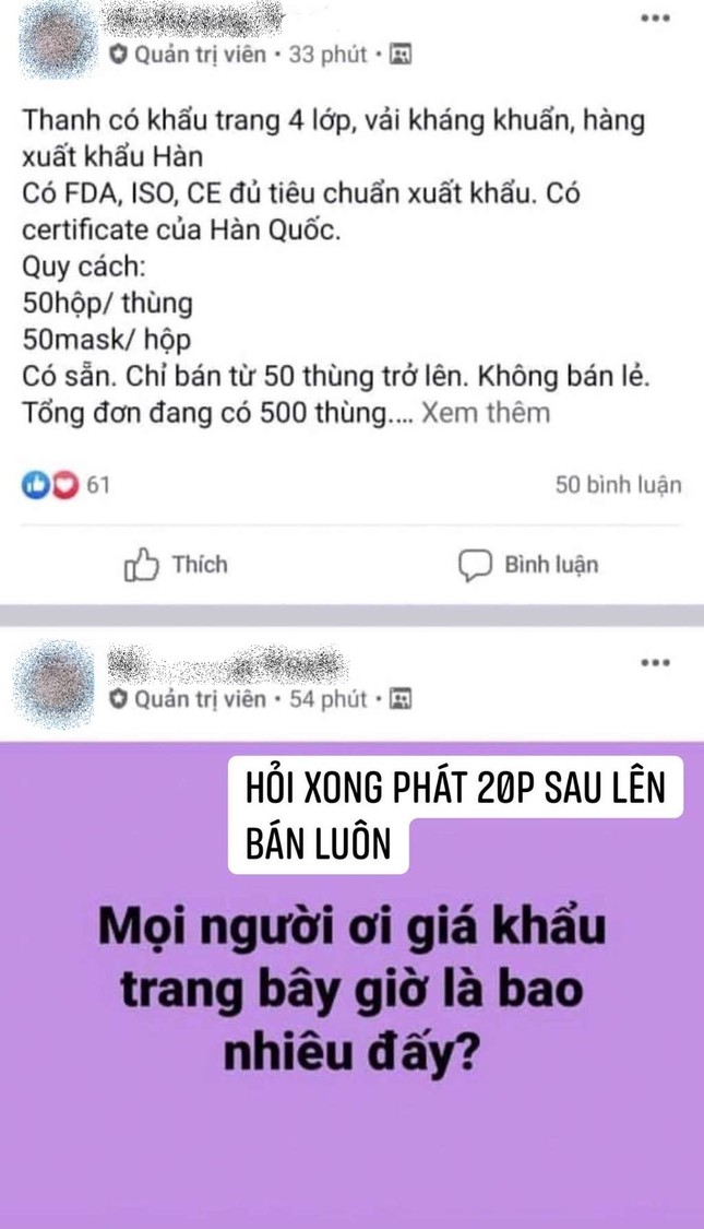 Nhà văn Gào nhận chỉ trích gay gắt từ cộng đồng mạng khi công khai bán khẩu trang ảnh 2