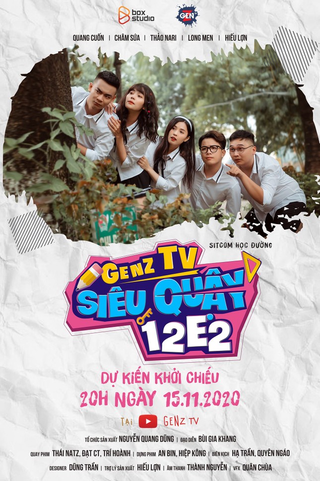 Hot streamer Quang Cuốn, Thảo Nari tham gia sitcom học đường, dân mạng "lót dép hóng" ảnh 4