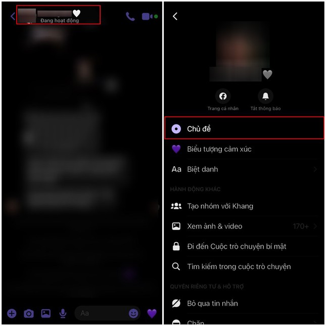 Nhân sự kiện Black Friday, Facebook Messenger bổ sung thêm chủ đề trắng - đen ảnh 3