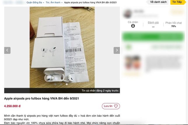 Chiêu lừa đảo mới: In hoá đơn, khắc laser số series giả để bán AirPods Pro “fake” giá cao ảnh 2