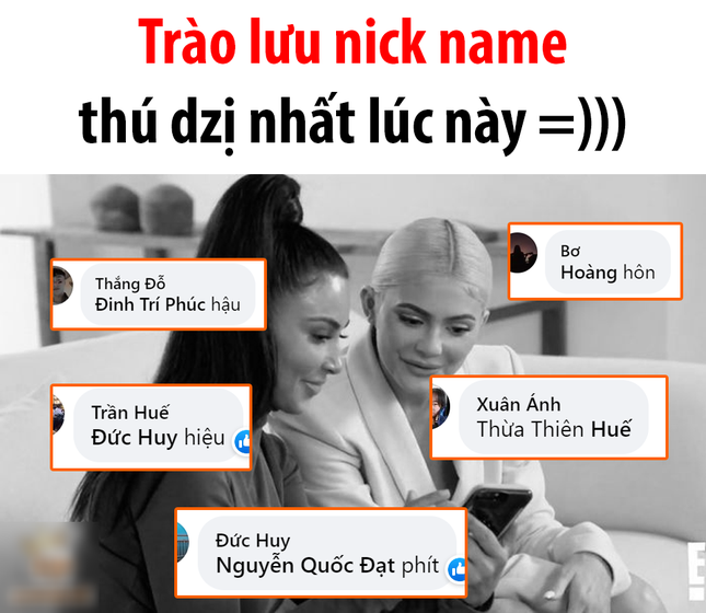 Trào lưu đang hot trên mạng xã hội: Nickname của bạn theo phiên bản “nối tên” là gì? ảnh 1