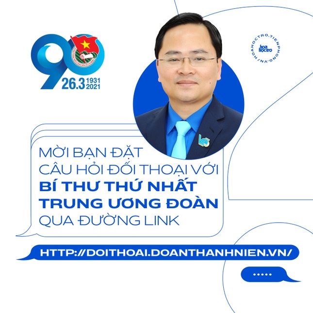Mời bạn đặt câu hỏi đối thoại trực tuyến với Bí thư thứ nhất TƯ Đoàn TNCS Hồ Chí Minh ảnh 1