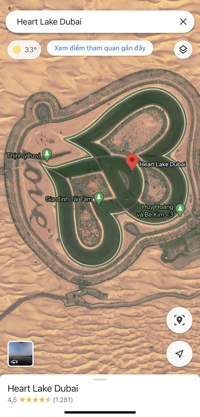 Dân mạng Việt Nam “làm loạn” Google Maps, tạo hàng loạt địa điểm ảo ở hồ Love Lake Dubai ảnh 2