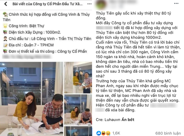 Ca sĩ Thủy Tiên nói gì về tin đồn ăn chặn tiền từ thiện để xây biệt thự? ảnh 2