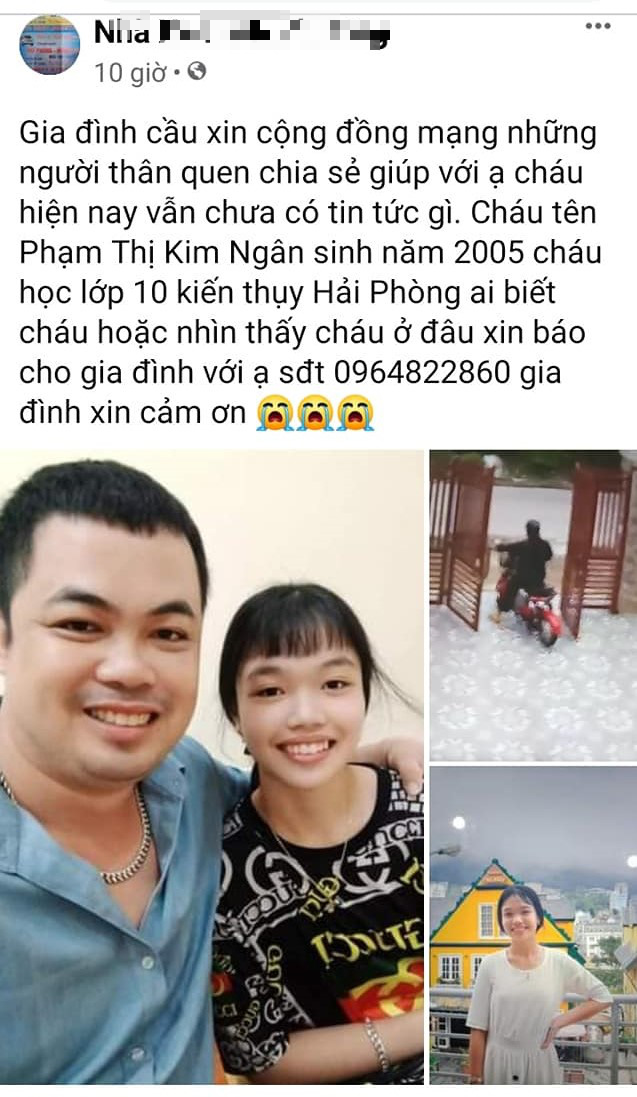 Nữ sinh lớp 10 ở Hải Phòng mất tích sau khi xin đi liên hoan lớp ảnh 1