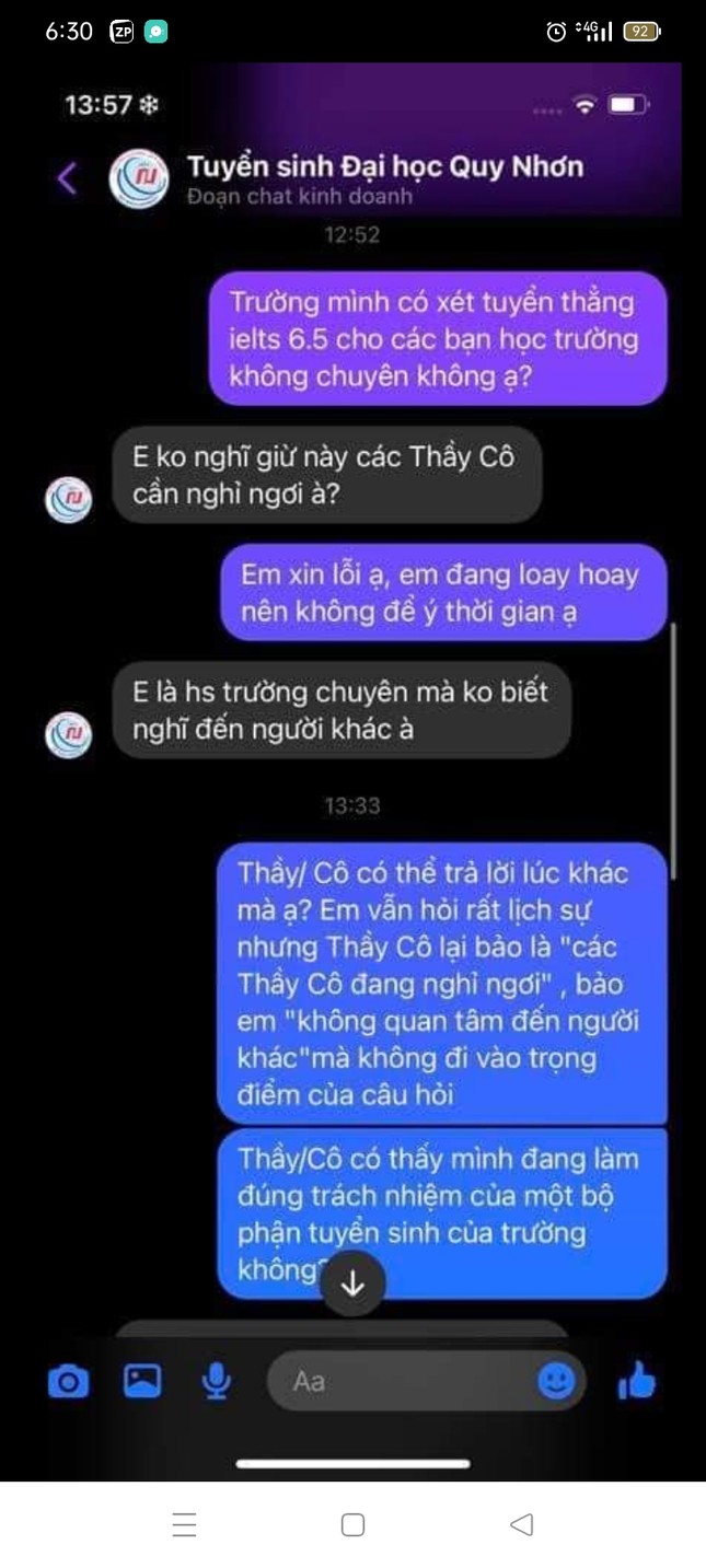 Trường Đại học Quy Nhơn xin lỗi vì 'không khéo léo' ứng xử trên fanpage ảnh 2