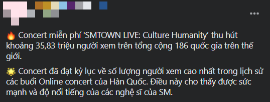 SM vượt mặt BTS, nắm giữ kỷ lục concert online có nhiều người xem nhất Hàn Quốc? ảnh 5
