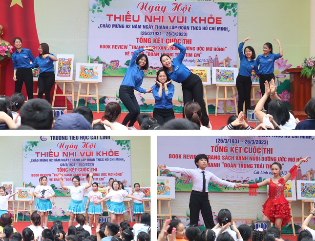 Cô trò trường Tiểu học Cát Linh nỗ lực hết mình trong Ngày hội thiếu nhi vui khỏe ảnh 1